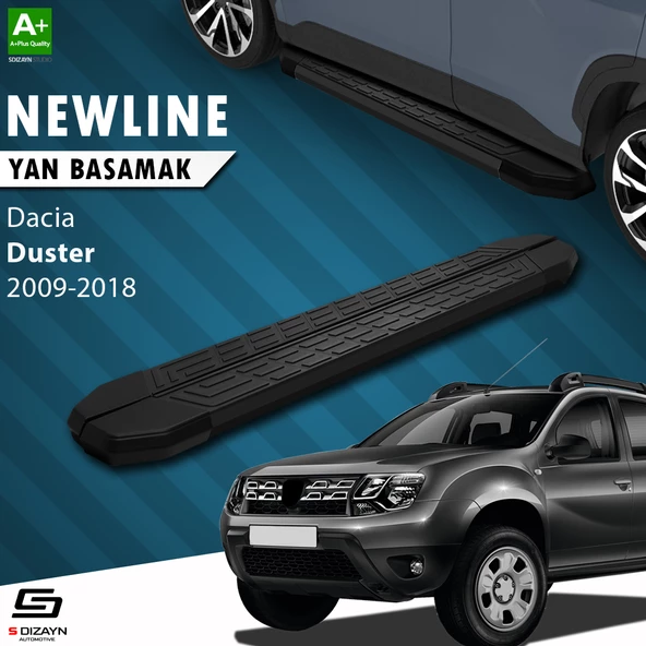 S-Dizayn Dacia Duster NewLine Siyah Yan Basamak 173 Cm 2009-2018 A+ Kalite