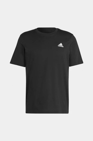 Adidas Essentials Single Jersey Embroidered Small Logo Siyah Unisex Tişört