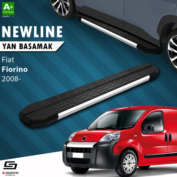 S-Dizayn Fiat Fiorino NewLine Krom Yan Basamak 173 Cm 2008 Üzeri A+ Kalite