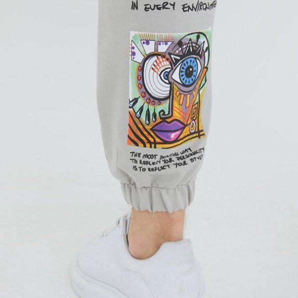 Gri Erkek Eşofman Altı 1KXE8-44792-03 - 4