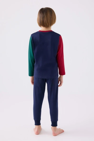U.S. Polo Assn. 1919 Authentic Brand Erkek Çocuk Uzun Kol Pijama Takım - Resim 10