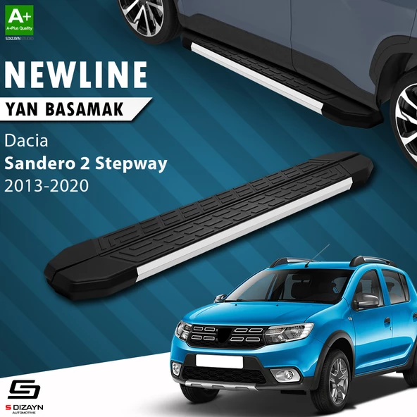 S-Dizayn Dacia Sandero 2 Stepway NewLine Aluminyum Yan Basamak 173 Cm 2013-2020 A+ Kalite