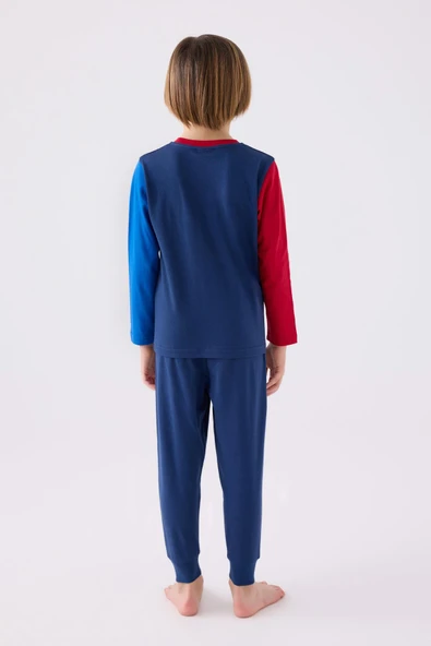 U.S. Polo Assn. 1919 Authentic Brand Erkek Çocuk Uzun Kol Pijama Takım - Resim 5