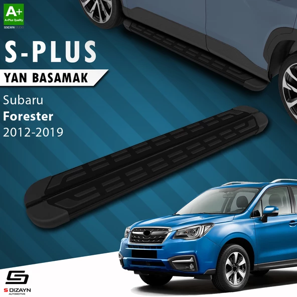 S-Dizayn Subaru Forester 4 S-Plus Siyah Yan Basamak 183 Cm 2012-2019 A+ Kalite