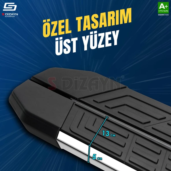 S-Dizayn Nissan X-Trail T31 NewLine Krom Yan Basamak 173 Cm 2007-2014 A+ Kalite - 3