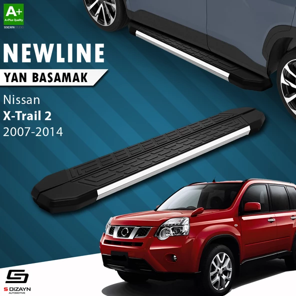 S-Dizayn Nissan X-Trail T31 NewLine Krom Yan Basamak 173 Cm 2007-2014 A+ Kalite