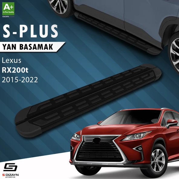 S-Dizayn Lexus RX200t S-Plus Siyah Yan Basamak 183 Cm Etekli 2015-2022 A+ Kalite