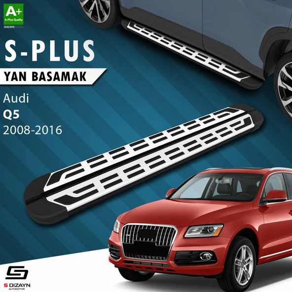 S-Dizayn Audi Q5 S-Plus Gri Yan Basamak 183 Cm 2008-2016 A+ Kalite