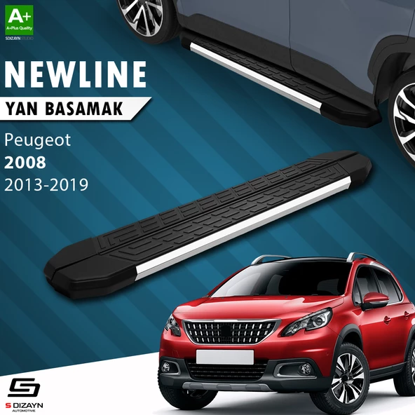 S-Dizayn Peugeot 2008 NewLine Krom Yan Basamak 179 Cm 2013-2019 A+ Kalite