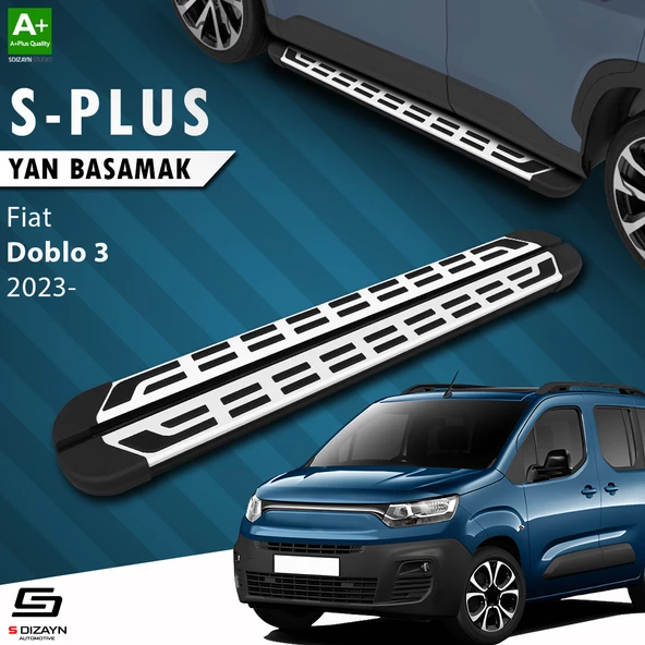 S-Dizayn Fiat Doblo 3 S-Plus Gri Yan Basamak 203 Cm 2023 Üzeri A+ Kalite