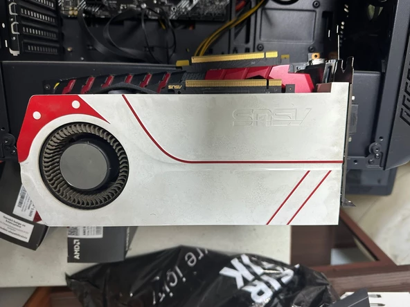ASUS GeForce GTX970 TURBO GDDR5 4GB 256 Bit NVIDIA DX12 Ekran Kartı 2.EL 1 YIL GARANTİLİ