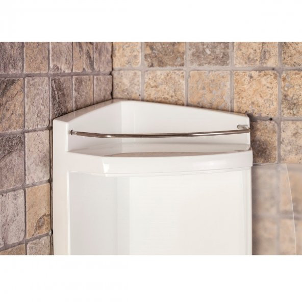 Primanova Banyo Köşe Rafı Kapaklı Şeffaf S05-16 - 3