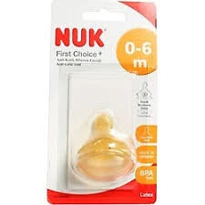 Nuk First Choice Plus Biberon Emziği Latex -S- 0-6 Ay