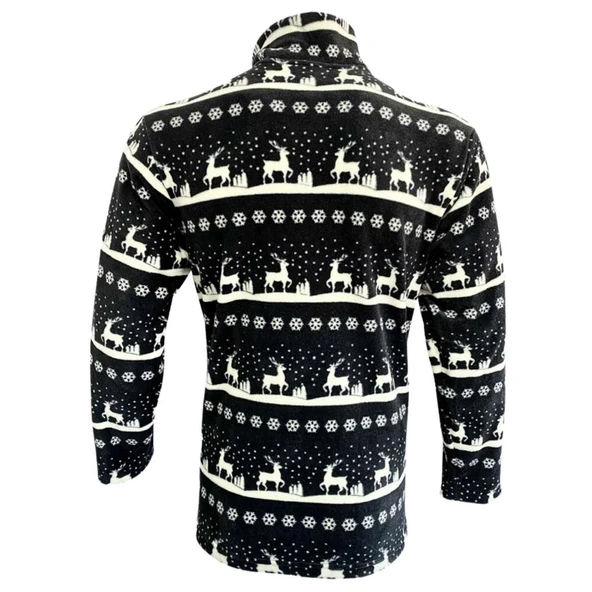 Polar Sweatshirt - Thermoform - Fermuarlı - Lacivert - 4