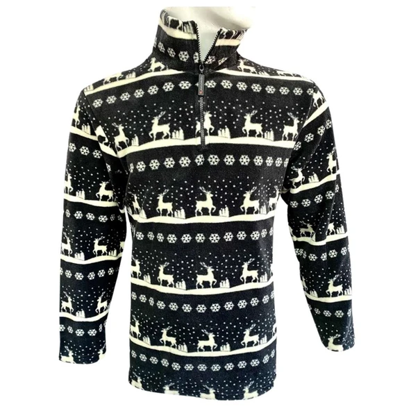 Polar Sweatshirt - Thermoform - Fermuarlı - Lacivert - 5