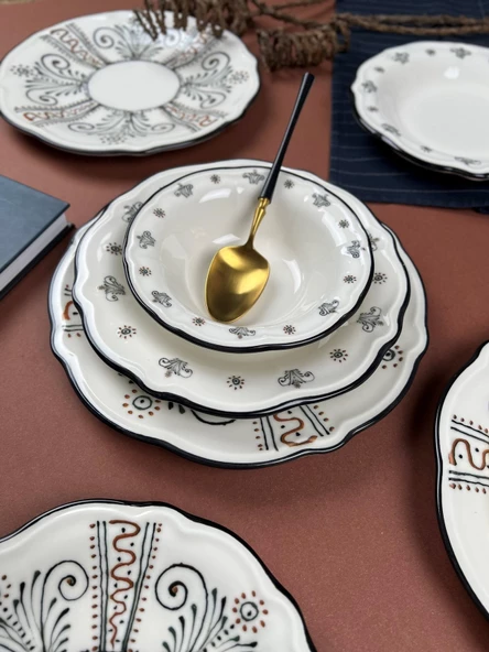 Porser Helen Yemek Takımı 6 Kişilik 24 Parça FLY24YKPRS1058 - 6