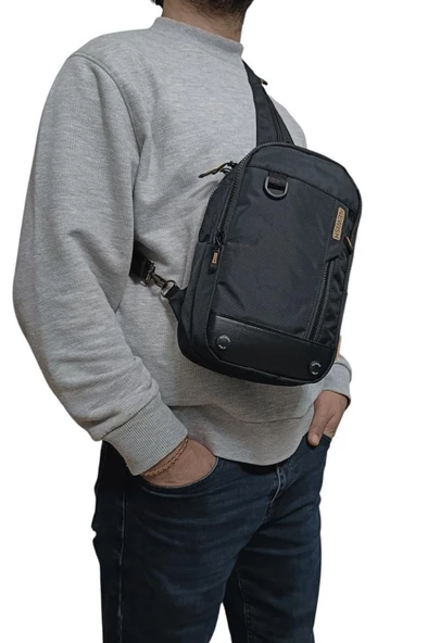 Body Bag Çanta Erkek Göğüs Sırt Çantası Fonksiyonel Kullanım BadyBag 30*17 Cm - 12