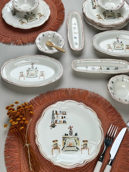 Porser Fulya Faylinn Kahvaltı Takımı 6 Kişilik 14 Parça FLY14KAHPRS1059 - 3