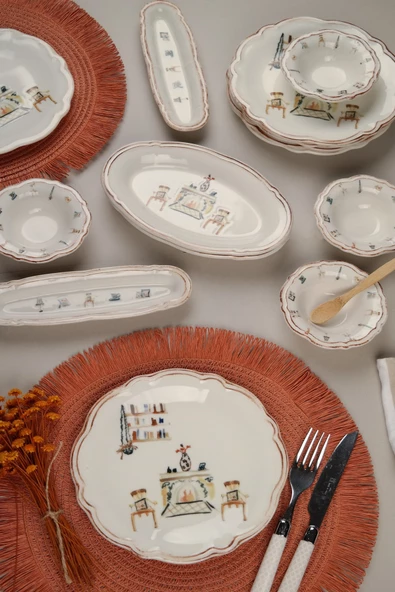 Porser Fulya Faylinn Kahvaltı Takımı 6 Kişilik 14 Parça FLY14KAHPRS1059 - 6