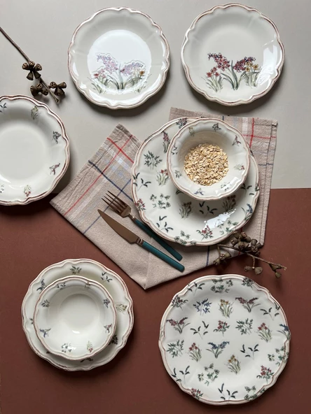 Porser Amber Yemek Takımı 6 Kişilik 24 Parça FLY24YKPRS1056 - 2