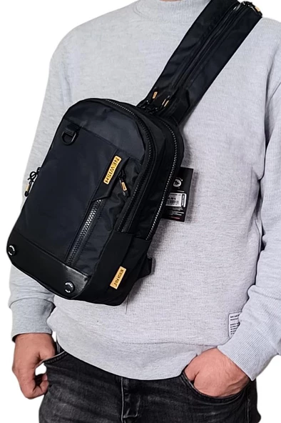 Body Bag Çanta Erkek Göğüs Sırt Çantası Fonksiyonel Kullanım BadyBag 30*17 Cm - 10