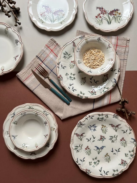 Porser Amber Yemek Takımı 6 Kişilik 24 Parça FLY24YKPRS1056 - 3