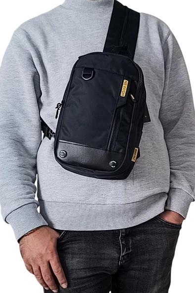 Body Bag Çanta Erkek Göğüs Sırt Çantası Fonksiyonel Kullanım BadyBag 30*17 Cm - 11