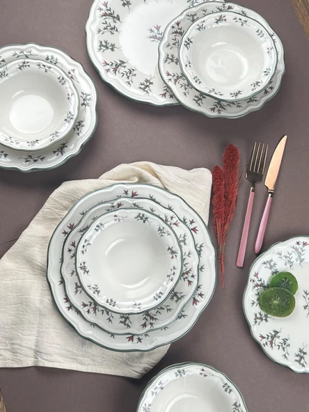 Porser Terra Yemek Takımı 6 Kişilik 24 Parça FLY24YKPRS1057 - 2