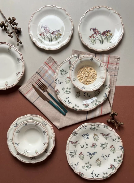 Porser Amber Yemek Takımı 6 Kişilik 24 Parça FLY24YKPRS1056 - 4