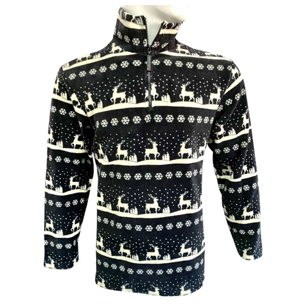 Polar Sweatshirt - Thermoform - Fermuarlı - Lacivert - Resim 3