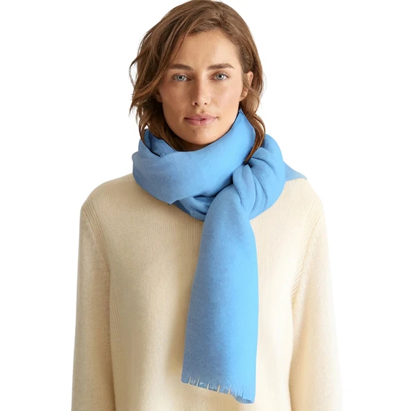 Kadın Polar Şal Yumuşak Puffy Sıcak Tutan Kalın Renkli KışlıkUzun Atkı Kaşkol Omuz Şalı 30 x 190 cm - 11