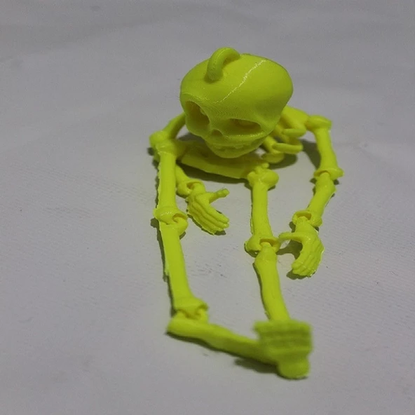 Hareketli İskelet Araba Süsü Lüx Sarı Renkli - 4