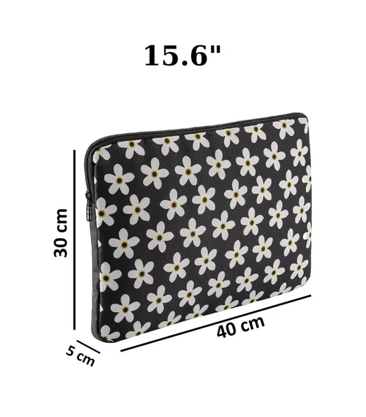 Notebook Laptop Macbook Çantası 15.6" inç - 800-DÜZ Papatya Desenli - 5