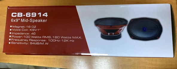 CARBOON CB-6914 6X9 OVAL MİDRANGE 2'Lİ SET - 2