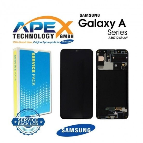 Samsung A307 A30s Ekran Lcd Çıtalı 100 Kvk Orjinal