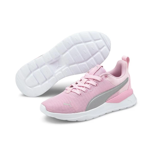 Puma Anzarun Lite Jr 372004 13 Kadın Günlük Spor Ayakkabı Pembe-Gümüş 36-39 - Resim 2