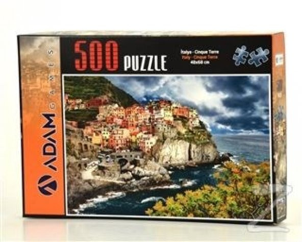 İtalya - Cinque Terre 500 Parça Puzzle ÜCRETSİZ KARGO