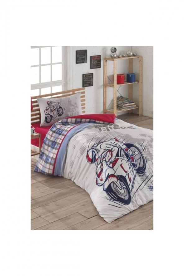 Taç By Kristal Tek Kişilik Ranforce Genç Odası Uyku Seti Storm-100 Pamuk