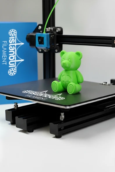 İstanbul Filament 3D Baskı Pla+ Filament Fıstık Yeşili 1 kg 1,75MM 0,05 mm Bambu Lab Uyumlu - Resim 2