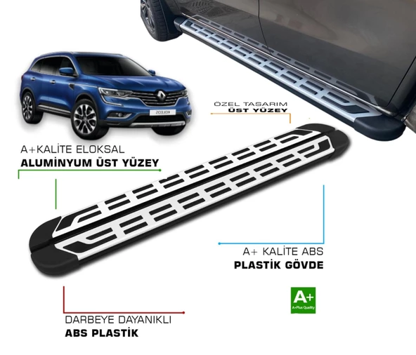 KOLEOS 2017 2018 2019 2020 2021 2022 2023 2024 2025  YAN BASAMAKLIK ürün görseli 1