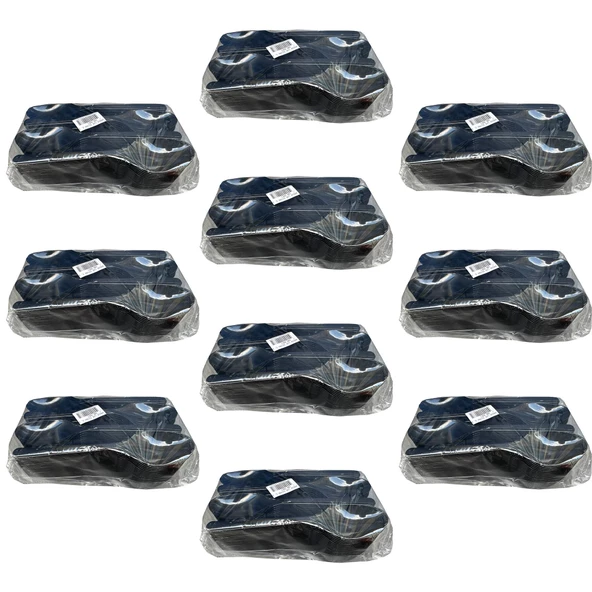 Plastik Siyah Kaşık - Parti Davet Piknik Çorba Yemek Kaşığı - 18 Cm. - 100'lü 10 Paket ürün görseli 1