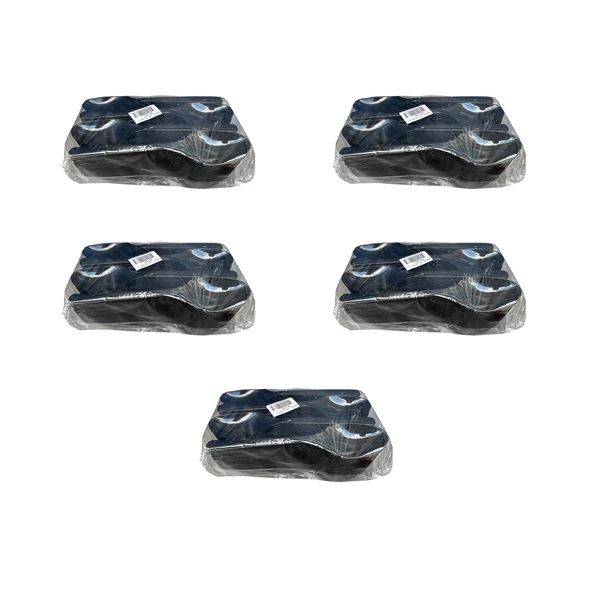 Plastik Siyah Kaşık - Parti Davet Piknik Çorba Yemek Kaşığı - 18 Cm. - 100'lü 5 Paket
