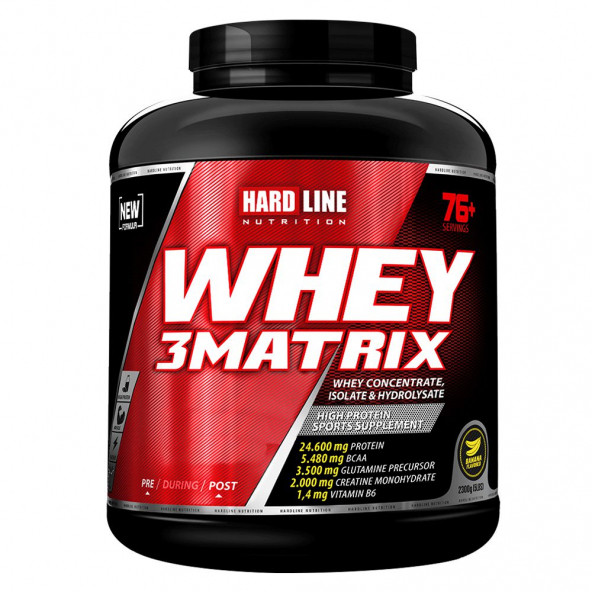 Hardline Whey 3 Matrix 2300 Gr Protein Tozu +Shaker Hediye - 2