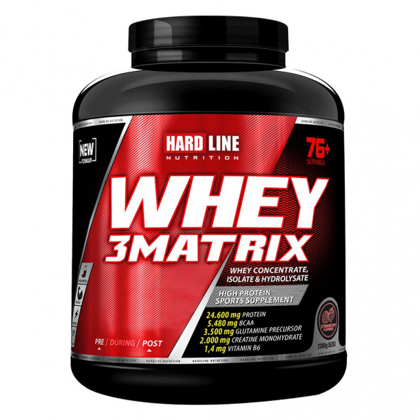 Hardline Whey 3 Matrix 2300 Gr Protein Tozu +Shaker Hediye - 3