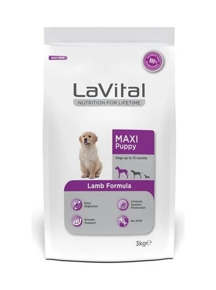 LAVİTAL YAVRU KUZU ETLİ KÖPEK MAMASI 15 KG