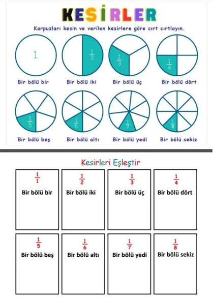 Cırt Cırtlı Kesirleri Öğreten YAZ-SİL Kitabı - 4