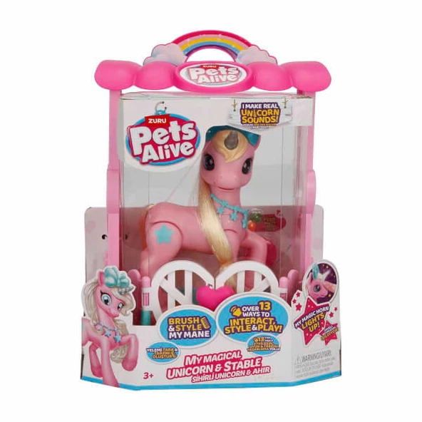 Pets Alive Unicorn Sesli ve Işıklı Oyun Seti PEL02000 - Resim 4