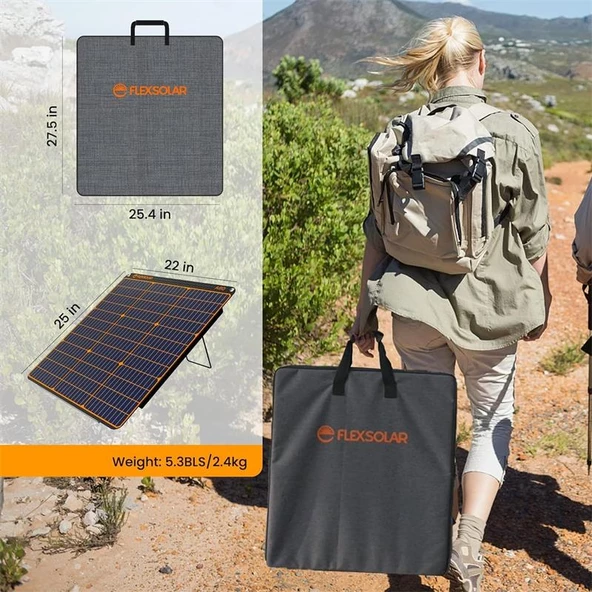 FLEXSOLAR A60 TAŞINABİLİR GÜNEŞ PANELİ 60W - 3