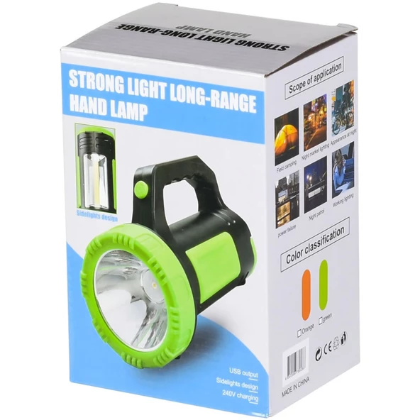 FX-519 Şarjlı El Feneri 3W USB Cree + COB LED - 3