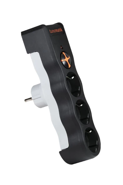 Tunçmatik 3 Lü Enerji Koruma Powersurge Siyah 1050 JOULE Akım Korumalı Priz - 2